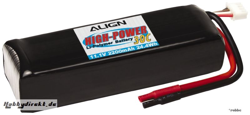 LiPo-Akku 3S1P 11,1V  2200mAh Align Robbe HBP22001 1-HBP22001