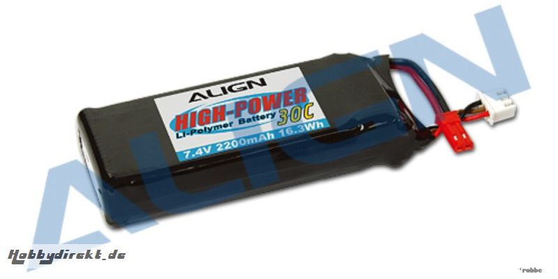 LiPo-Akku 2S1P 7,4V  2200mAh/ Align Robbe HBP22002 1-HBP22002