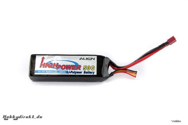 LiPo-Akku 3S1P 11,1V  2250mAh Align Robbe HBP22503 1-HBP22503