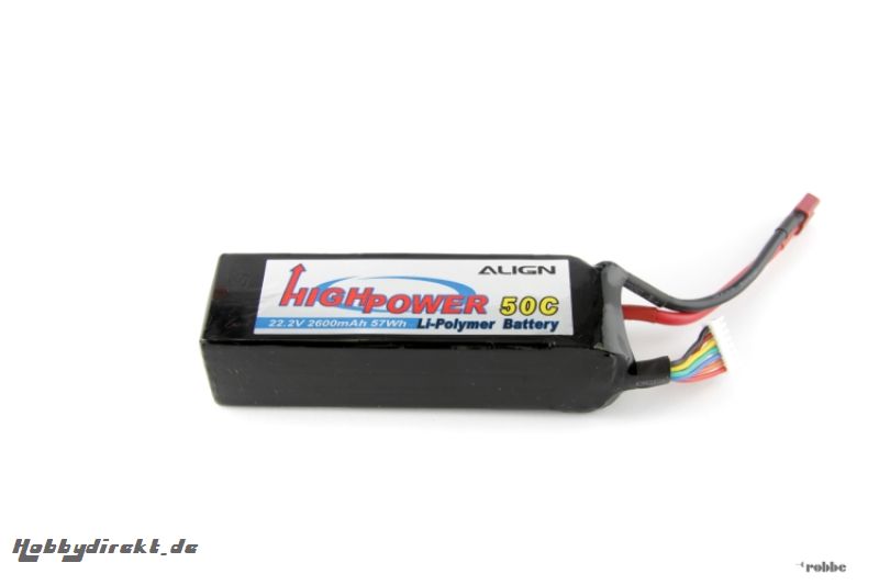 LiPo-Akku 6S1P 11,1V  2600mAh Align Robbe HBP26004 1-HBP26004