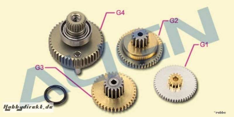 Servo Getriebe Set DS650 Meta Align Robbe HSP65001 1-HSP65001