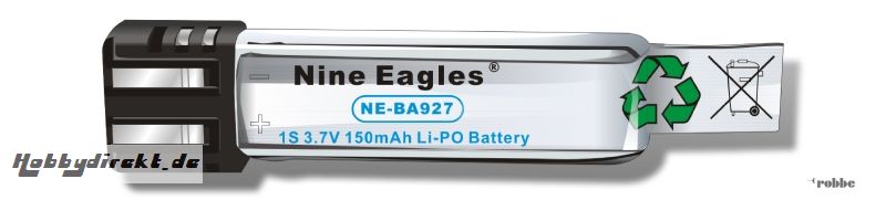 LiPo - Akku 3,7 V 150 mAh Robbe NE220009 1-NE220009