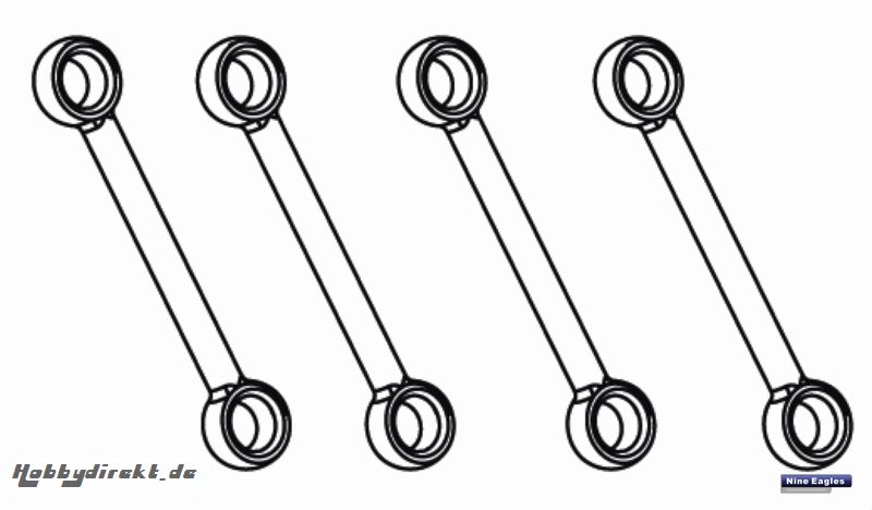 Gestänge-Set 2 Solo Pro 127 Robbe NE251410 1-NE251410