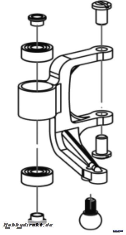 Heckrotorsteuerhebel Solo Pro Robbe NE251526 1-NE251526