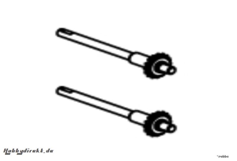 Heckrotorgetriebe Set 2 Solo Robbe NE251639 1-NE251639