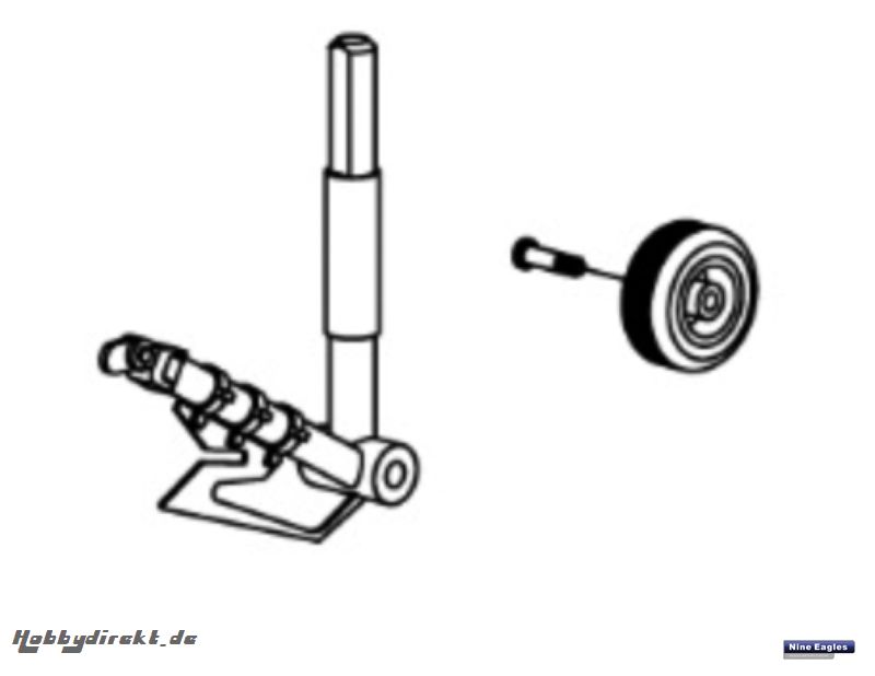 Fahrwerk vorne links Solo Pro Robbe NE251730 1-NE251730