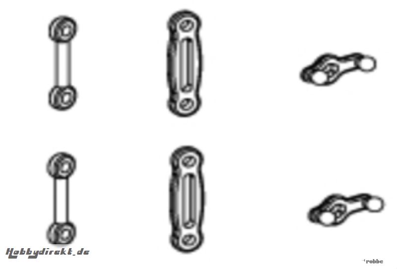 Gestänge-Set Solo Pro 128 Nine Eagles Robbe NE252102 1-NE252102