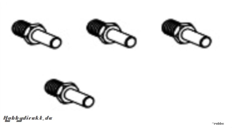 Blattlagerwelle Solo Pro 130 Nine Eagles Robbe NE252208 1-NE252208