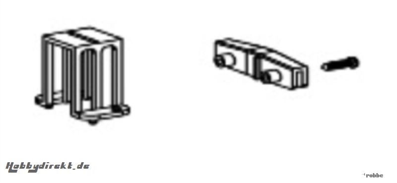 Servohalterung Solo Pro 130 Nine Eagles Robbe NE252213 1-NE252213