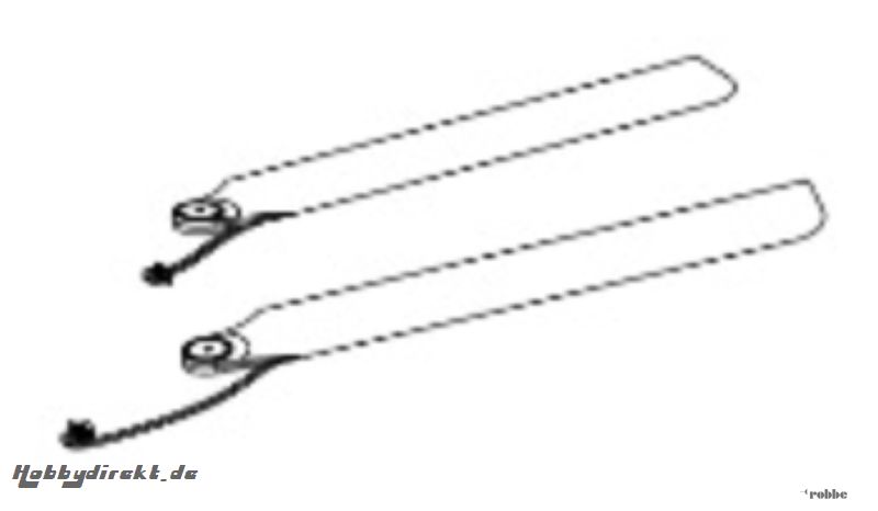 Hauptrotorblätter Solo Pro 12 Nine Eagles Robbe NE252301 1-NE252301