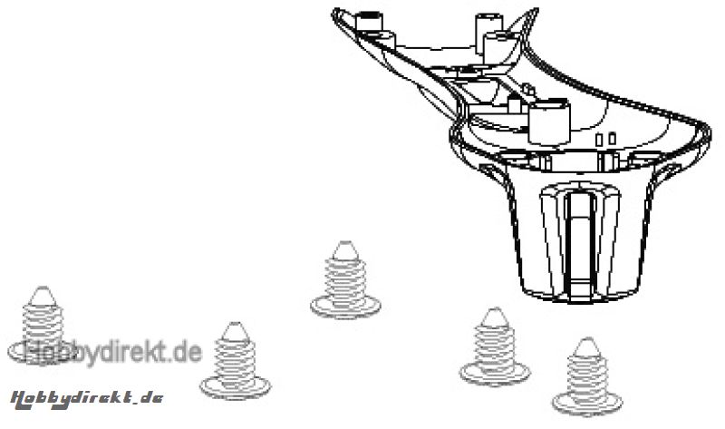 Motorhalterung vorne links Ga Nine Eagles Robbe NE252920 1-NE252920