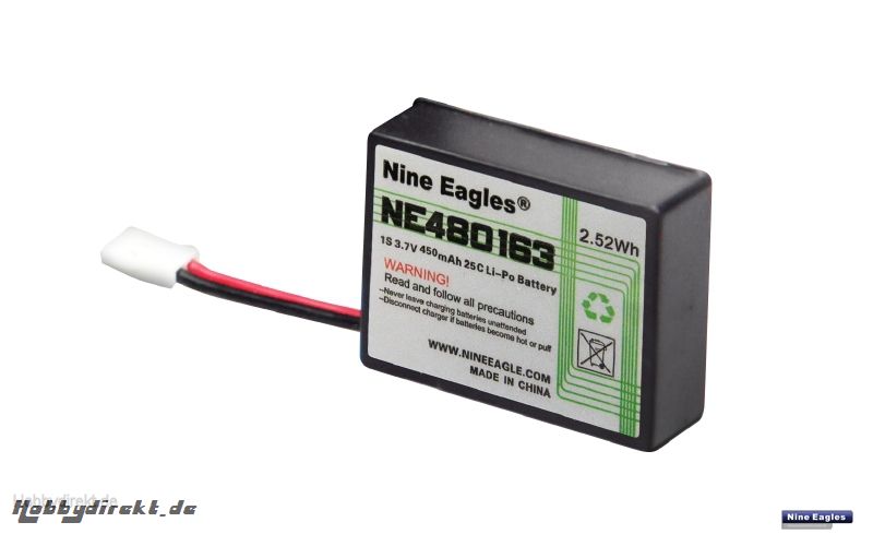 LiPo - Akku 3,7 V 450 mAh Gen Nine Eagles Robbe NE480163 1-NE480