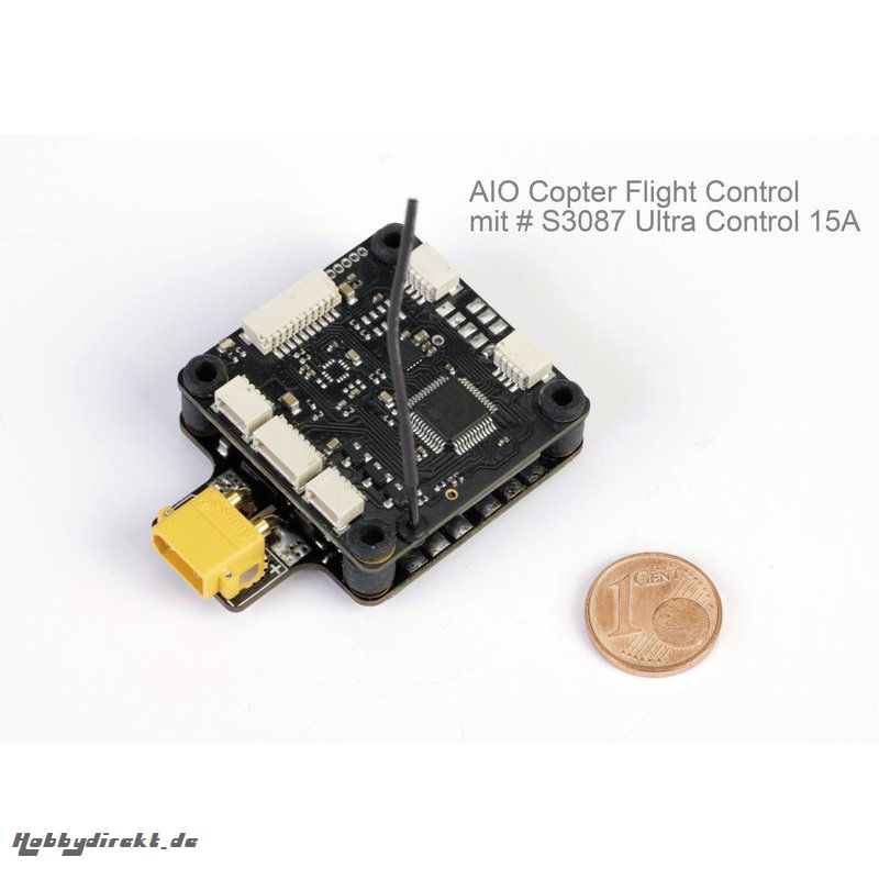 AIO Copter Flight Control mit HoTT RX und LED Steuerung Graupner S1038