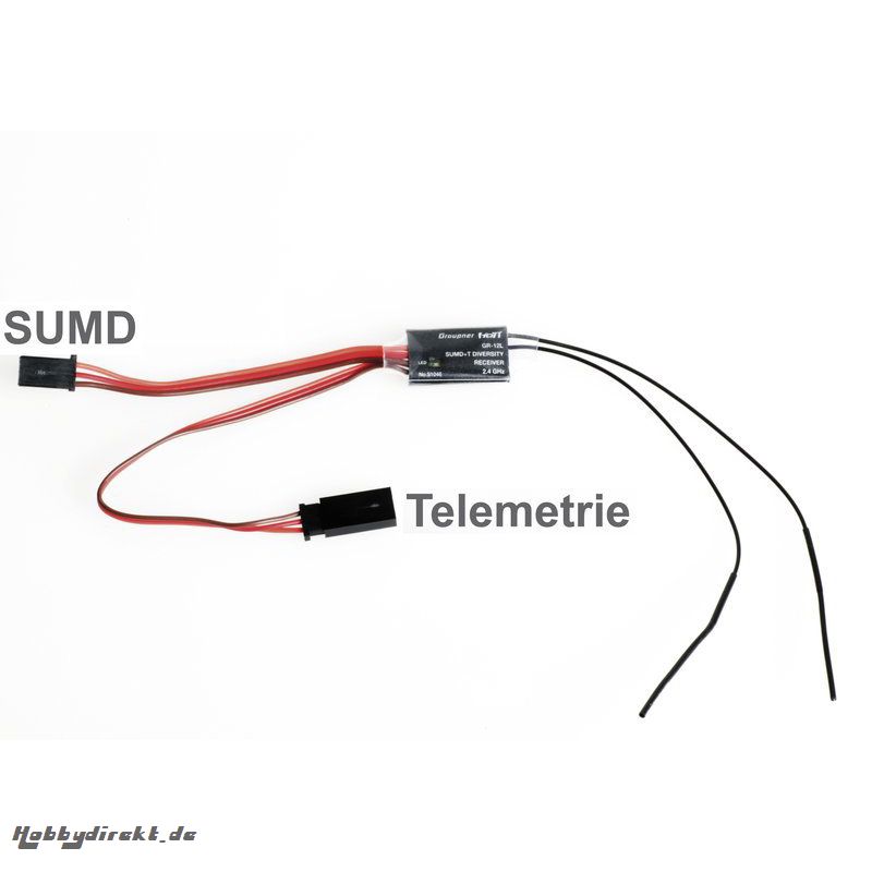 Empfänger SUMD+T 2 Ant.GR-12LHoTT geschr Graupner S1051