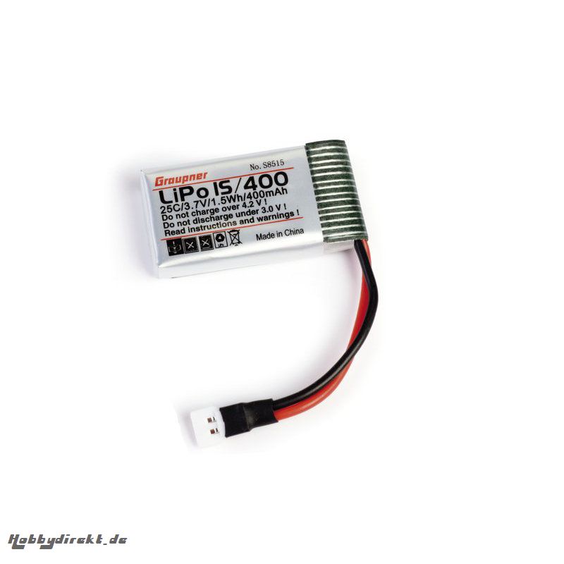 LiPo 1/400 3,7V 25C1,5Wh für Alpha 110 Graupner S8515