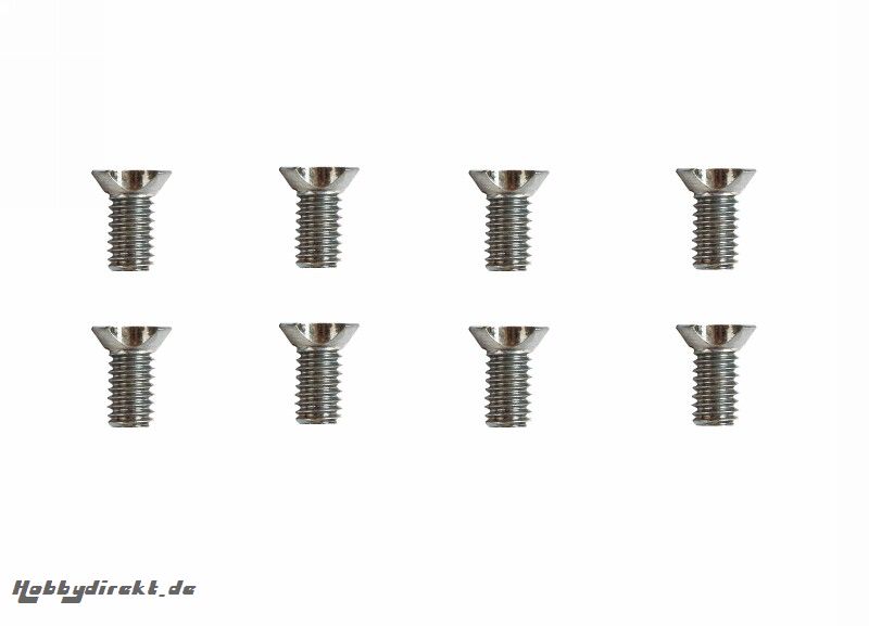 4x8 mm Senkschraube8x Graupner SC003-080