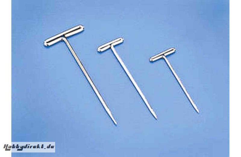 vernickelte T-Pins 0,75 x 25mm (100 Stk) DuBro T-DB252