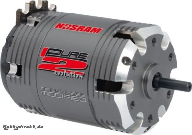 NOSRAM Pure 2 Brushless Modified 540er Motor 10.5 Turns Thunder 