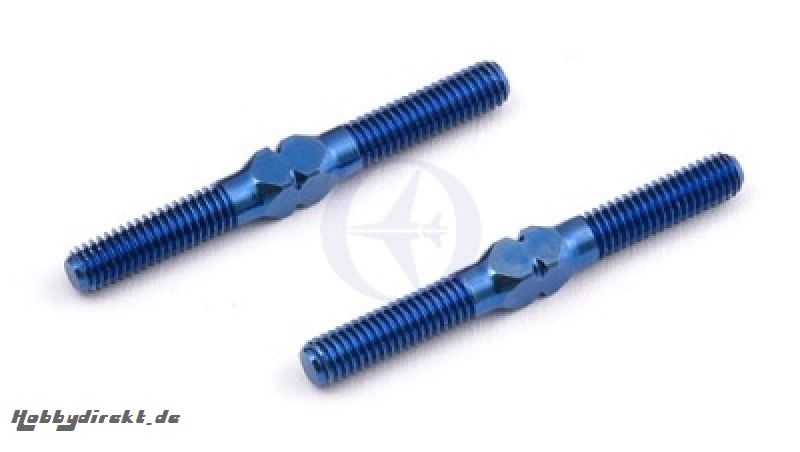 R/L Spurstange, Titan, M3x28,7mm (1.125), Blau (2) Thunder Tiger 0301414