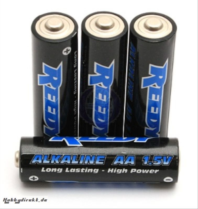 TEAM ASSOCIATED AA Alkaline Batterien (4 Stk.) Thunder Tiger 030302