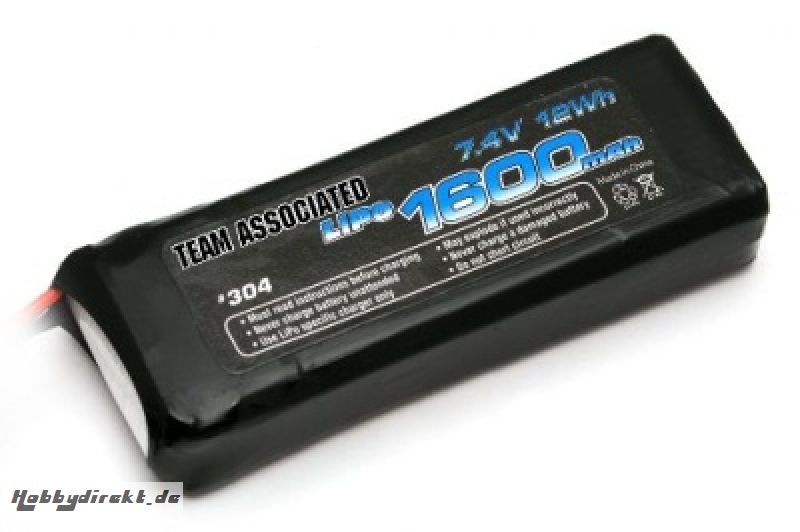 TEAM ASSOCIATED LiPo 7,4V 1600mAh Empfänger-Akku Thunder Tiger 0