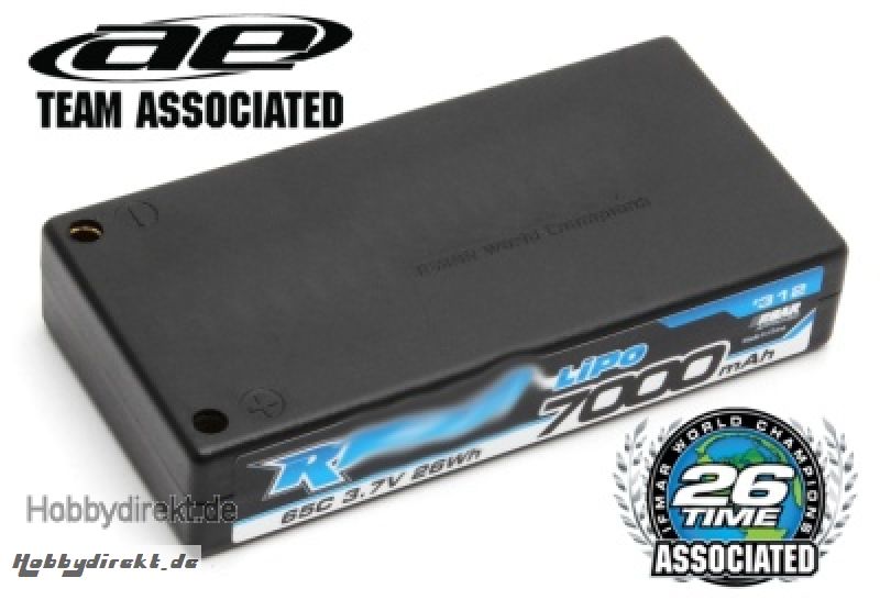 TEAM ASSOCIATED LiPo 3,7V Hardcase 7000mAh 65C Thunder Tiger 030