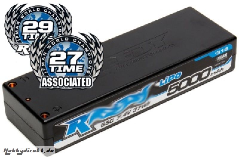 TEAM ASSOCIATED 2S LiPO 7,4V, 5000mAh, 65C COMPETITION Thunder Tiger 030316