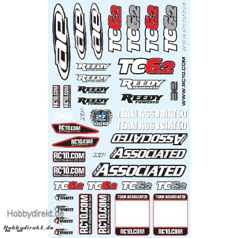 TC6.2 DECAL Aufkleber-Bogen Thunder Tiger 03031642