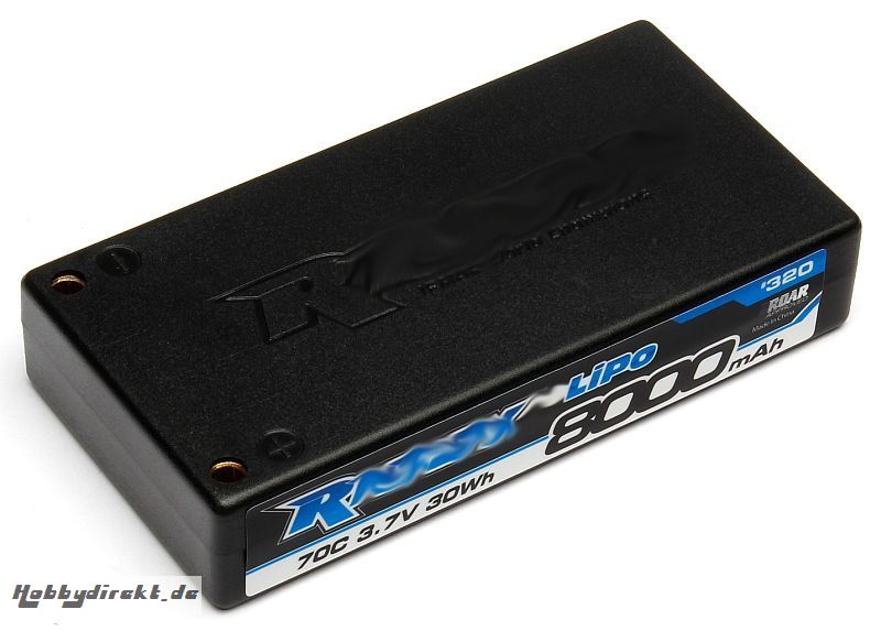 TEAM ASSOCIATED 1S LiPo 8000mAh 70C 3.7V Thunder Tiger 030320