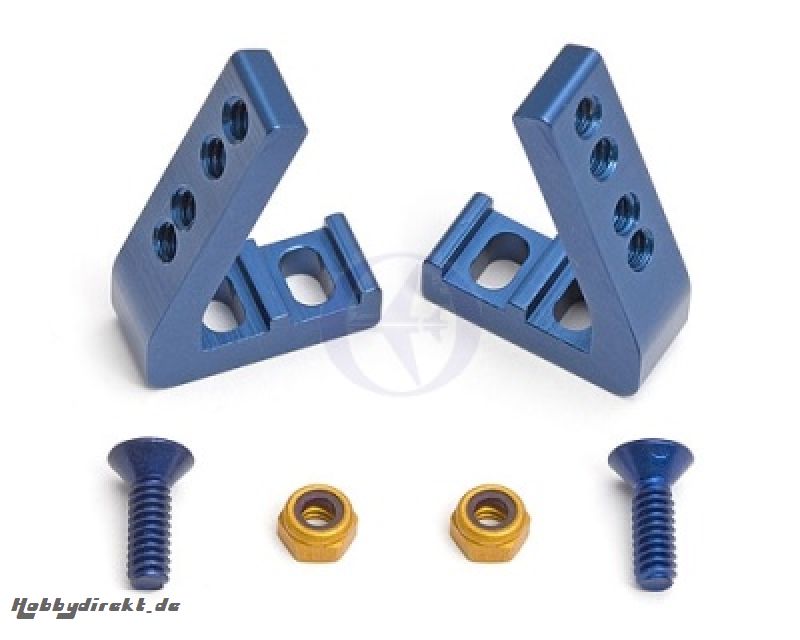 Factory Team Servohalter Alu  blau abgewinkelt Thunder Tiger 0304562