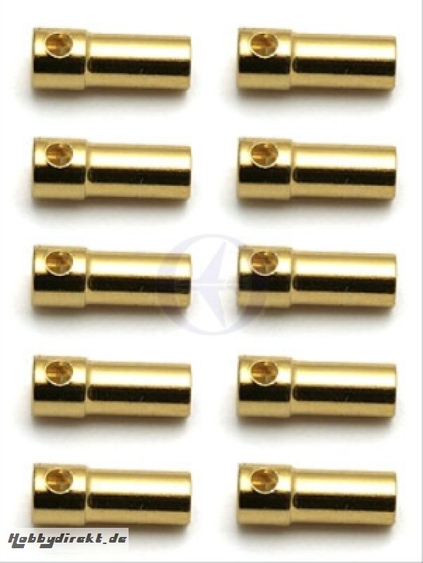 TEAM ASSOCIATED 3,5mm Goldkontakt-Stecker (10x Buchse) Thunder T