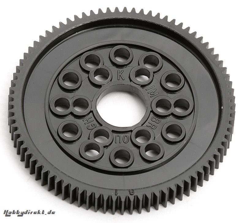 Spur Gear, 81T, 48 Pitch, RC10 Thunder Tiger 0306693