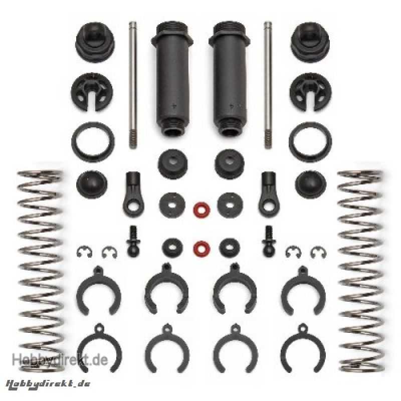 Q-Serie Stoßdämpfer Hinten, ca. 105mm, Kunststoff, Set (2) Thunder Tiger 0307143