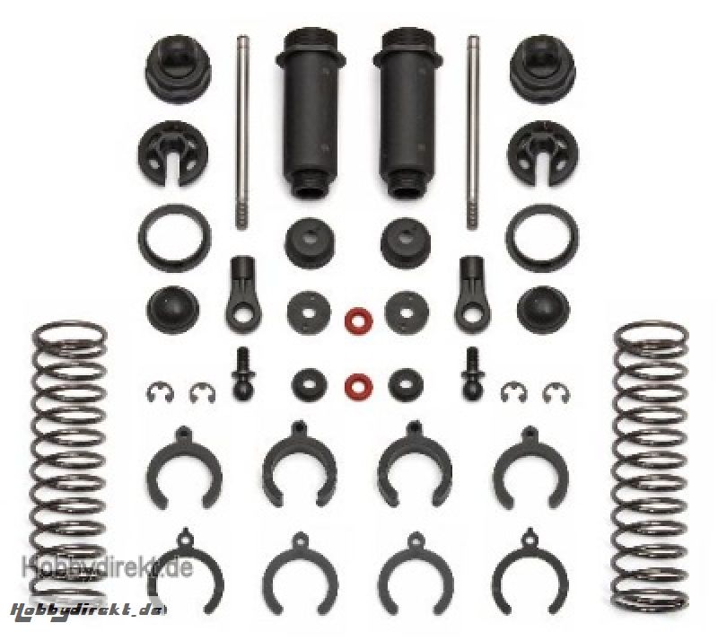 Q-Serie Stoßdämpfer Vorne, ca. 91mm, Kunststoff, Set (2) Thunder Tiger 0307144