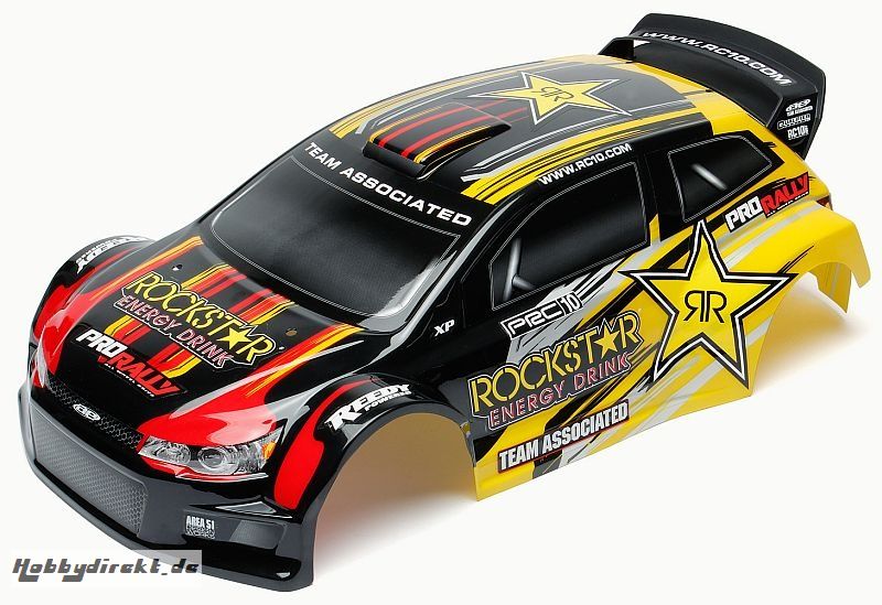 ProRally Rockstar body, black/yellow Thunder Tiger 0307181