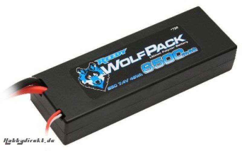 TEAM ASSOCIATED LiPo 7,4V Hardcase 6500mAh 25C WolfPack Thunder 