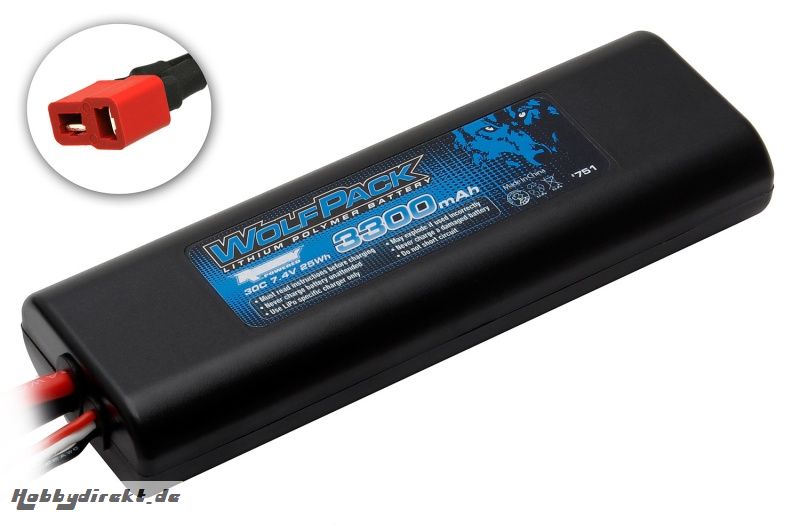 TEAM ASSOCIATED WolfPack Gen2 3300mAh 30C 7.4V Thunder Tiger 030