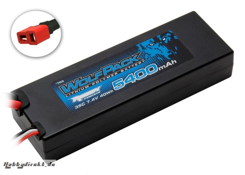 TEAM ASSOCIATED WolfPack Gen2 5400mAh 35C 7.4V Thunder Tiger 030753