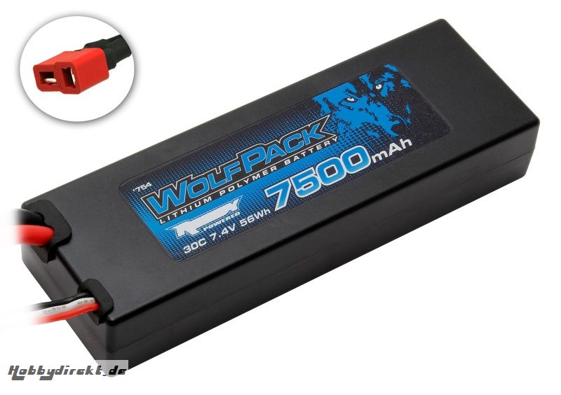 TEAM ASSOCIATED WolfPack Gen2 7500mAh 30C 7.4V Thunder Tiger 030