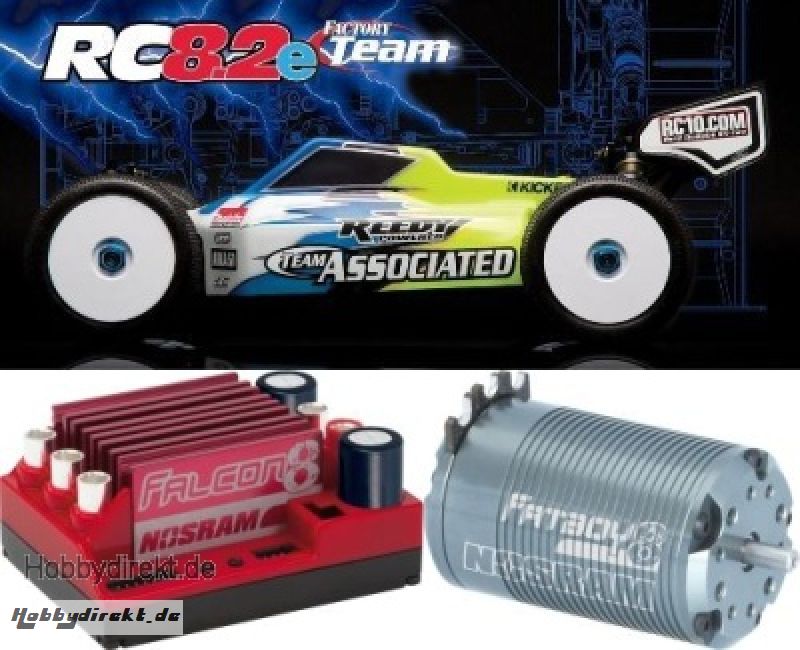 TEAM ASSOCIATED RC8.2e FT Kit + NOSRAM Brushless COMBO Thunder T