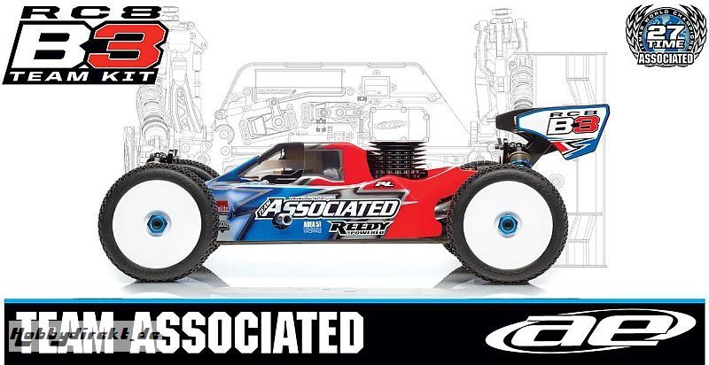 TEAM ASSOCIATED RC8B3 1:8 Nitro-Buggy 4WD Team Kit Thunder Tiger 03080914