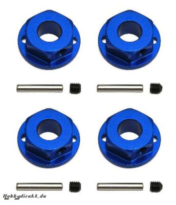 SC10 4x4 Alu-Felgen-Mitnehmer 6-Kant, 12mm, Blau (4) Thunder Tiger 03091171