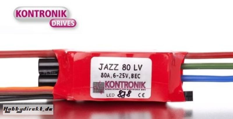 KONTRONIK JAZZ 80LV Brushless Regler, 2-6S Thunder Tiger 0340482