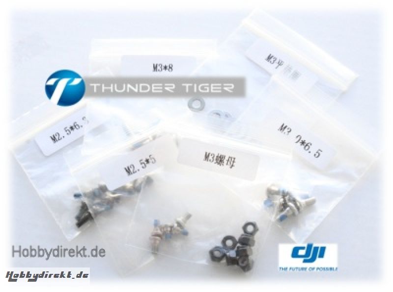 DJI H3-2D Schrauben- & Scheiben-Set, Stahl Thunder Tiger 036H2D18