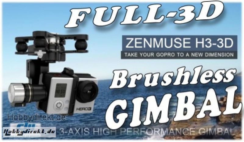 DJI ZENMUSE H3-3D Gimbal, Universal-Version Thunder Tiger 036H3D