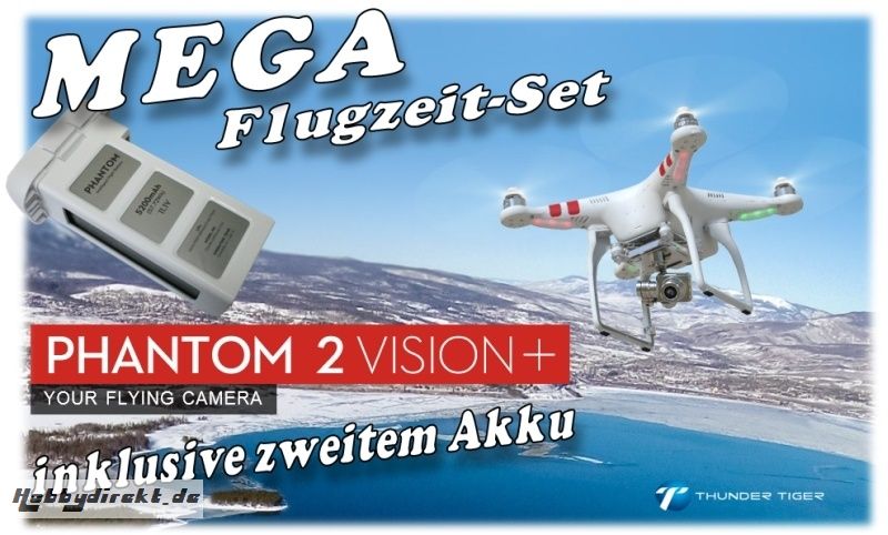 DJI PHANTOM 2 VISION PLUS V3 QuadroCopter GPS RTF 036VPLUS2A