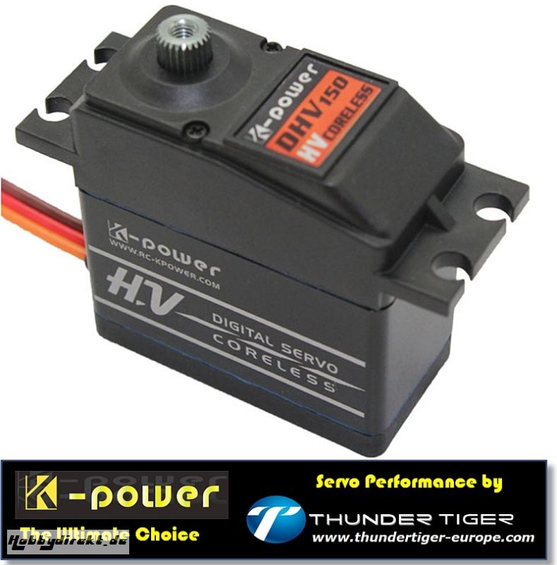 K-POWER by TTE Servo HV Digital Coreless DHV150 Thunder Tiger 042DHV150