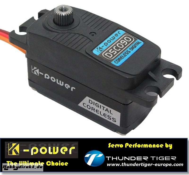 K-POWER by TTE Low Profile Servo Digital Coreless DSC090 Thunder Tiger 042DSC090