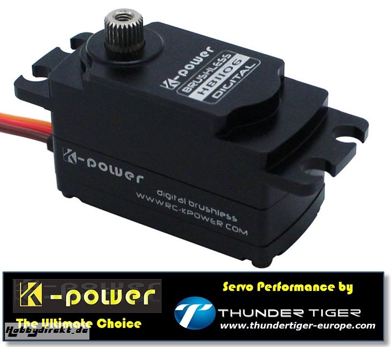 K-POWER by TTE Low Profile Servo HV Brushless Digital HB1106 Thunder Tiger 042HB1106