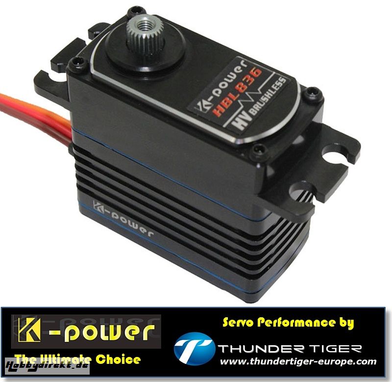 K-POWER by TTE Servo HV Brushless Digital HBL836 Thunder Tiger 042HBL836